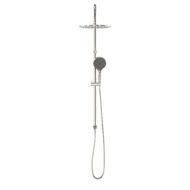 Nero Opal Twin Shower With Air Shower II Brushed Nickel