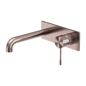 Nero Opal Wall Basin/Bath Mixer 120mm Brushed Bronze