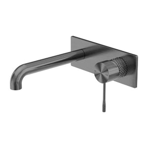 Nero Opal Wall Basin/Bath Mixer 120mm Graphite