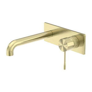 Nero Opal Wall Basin/Bath Mixer 160mm Brushed Gold