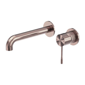 Nero Opal Wall Basin/Bath Mixer Separate Back Plate 160mm Brushed Bronze