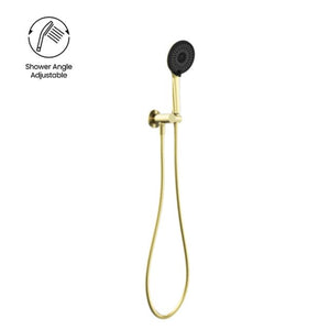 Nero Project Round Shower on Bracket 4 Star Rating Brushed Gold