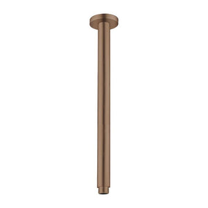 Nero Round Ceiling Arm 300mm Length Brushed Bronze