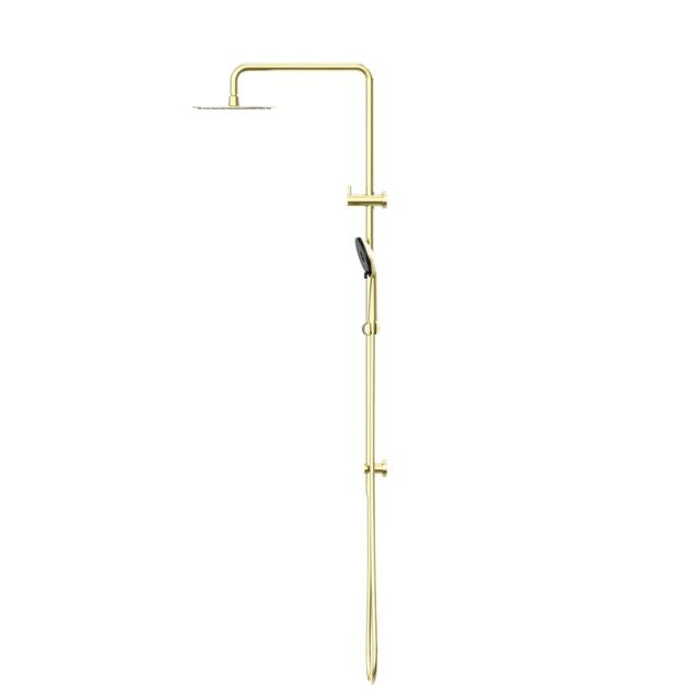 Nero Round Project Twin Shower Brushed Gold