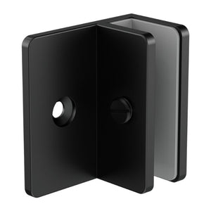 Nero Shower F-Shaped Bracket 10mm Glass Matte Black