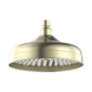 Nero York 200mm Shower Head Aged Brass