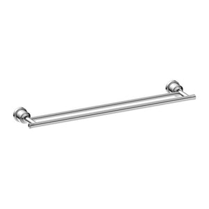 Nero York Double Towel Rail 600mm Chrome
