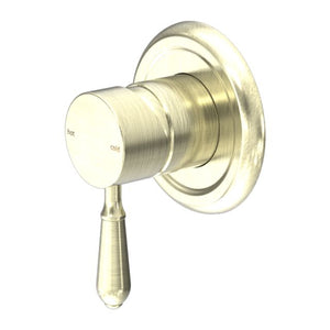 Nero York Shower Mixer With Metal Lever Aged Brass