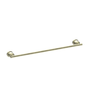 Nero York Single Towel Rail 600mm Aged Brass