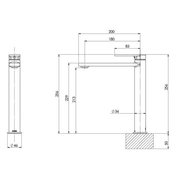 Phoenix Teel Vessel Mixer - Brushed Carbon