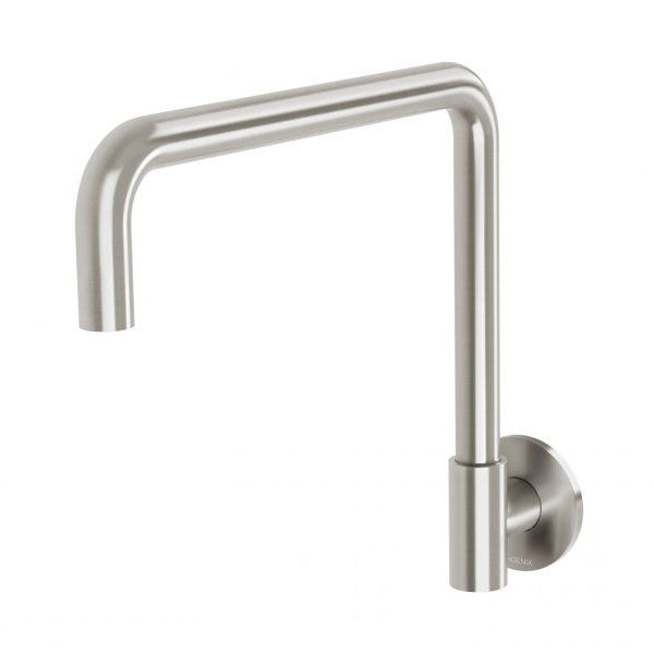 Phoenix Vivid Slimline Plus Wall Sink Outlet Brushed Nickel - The Blue Space