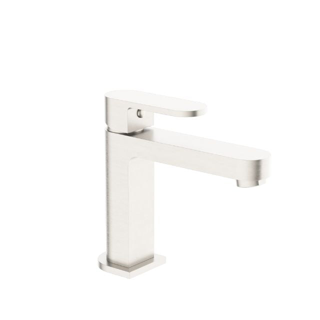 Nero Ecco Basin Mixer Brushed Nickel