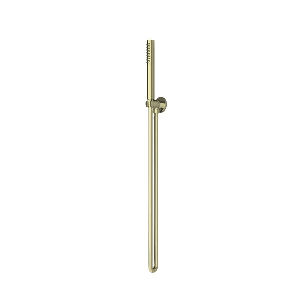 Nero Round Shower Bracket Brushed Gold | The Blue Space