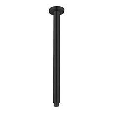 Nero Round Ceiling Arm 300mm Matte Black | The Blue Space