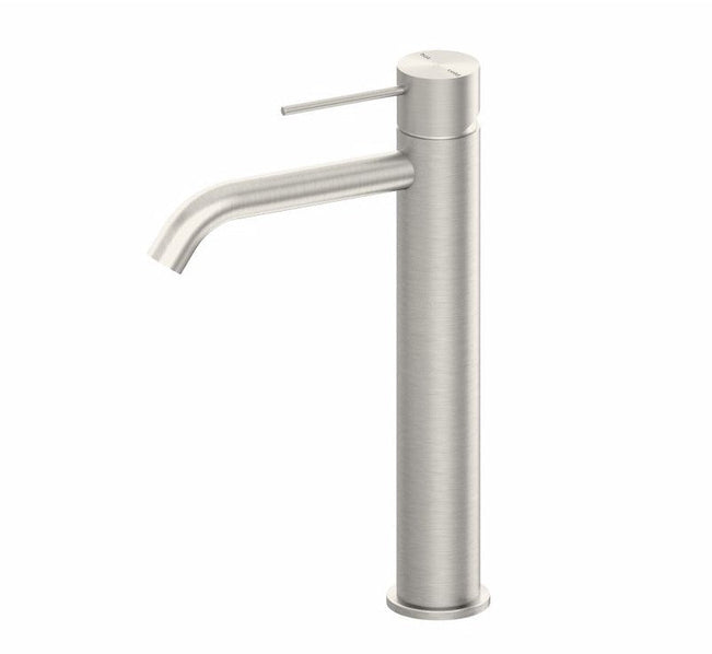 Nero Mecca Tall Basin Mixer Brushed Nickel | The Blue Space