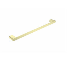 Nero Bianca Single Towel Rail 600mm Brushed Gold | The Blue Space