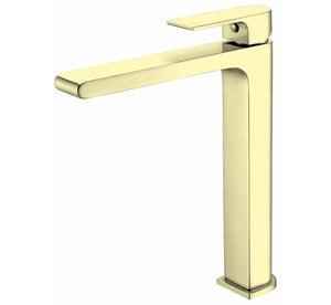 Nero Bianca Tall Basin Mixer Brushed Gold