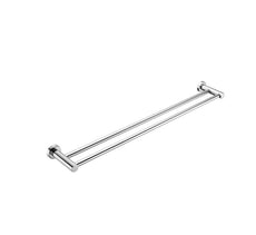 Nero Mecca Double Towel Rail 800mm Chrome | The Blue Space