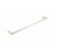 Nero Bianca Single Towel Rail 600mm Brushed Nickel | The Blue Space