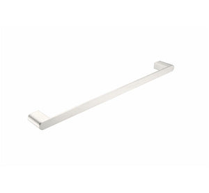 Nero Bianca Single Towel Rail 600mm Brushed Nickel