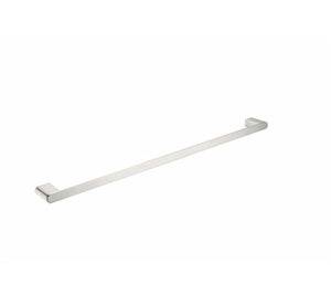Nero Bianca Single Towel Rail 800mm Brushed Nickel
