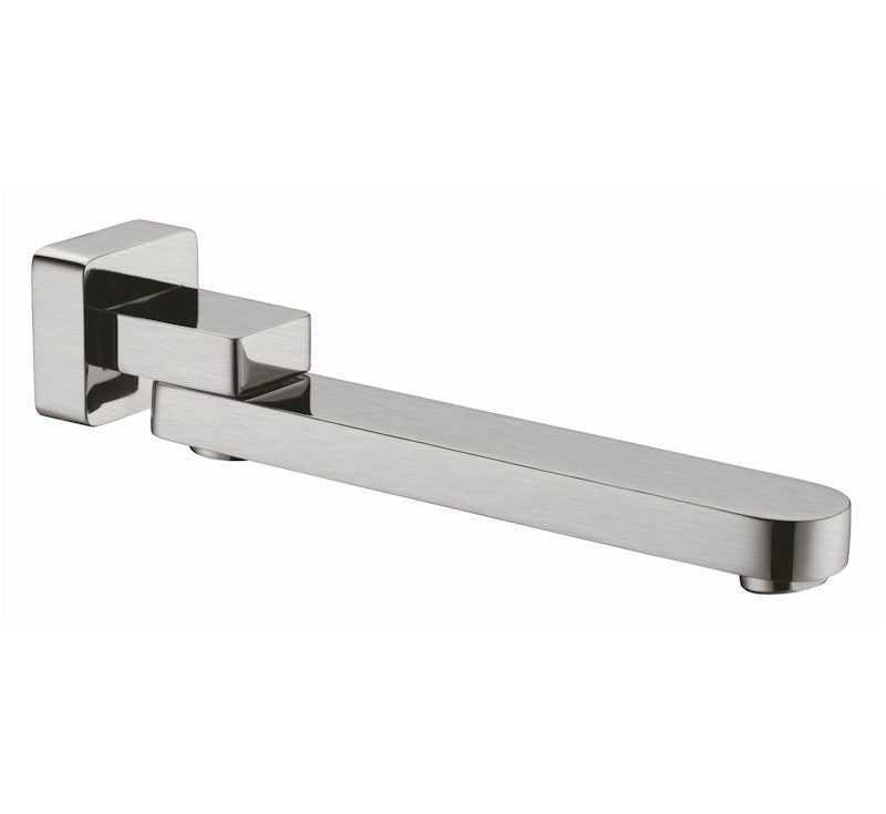 Nero Bianca Swivel Bath Spout Brushed Nickel