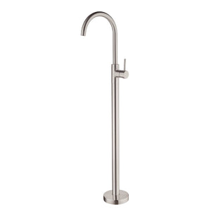 Nero Mecca Freestanding Bath Mixer Brushed Nickel