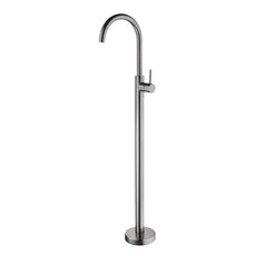 Nero Dolce Floormount Bath Mixer Gun Metal Grey | The Blue Space