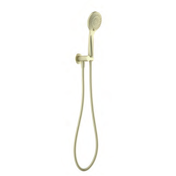 Nero Opal Shower on Bracket With Air Shower Brushed Gold