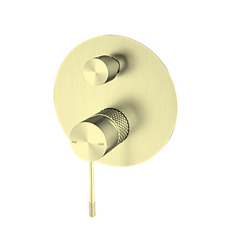 Opal Shower Mixer With Divertor Brushed Gold | The Blue Space