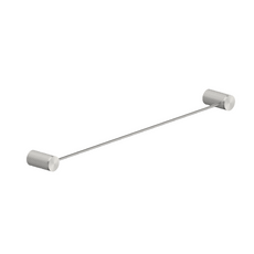 Nero Opal Single Towel Rail Brushed Nickel 600mm | The Blue Space