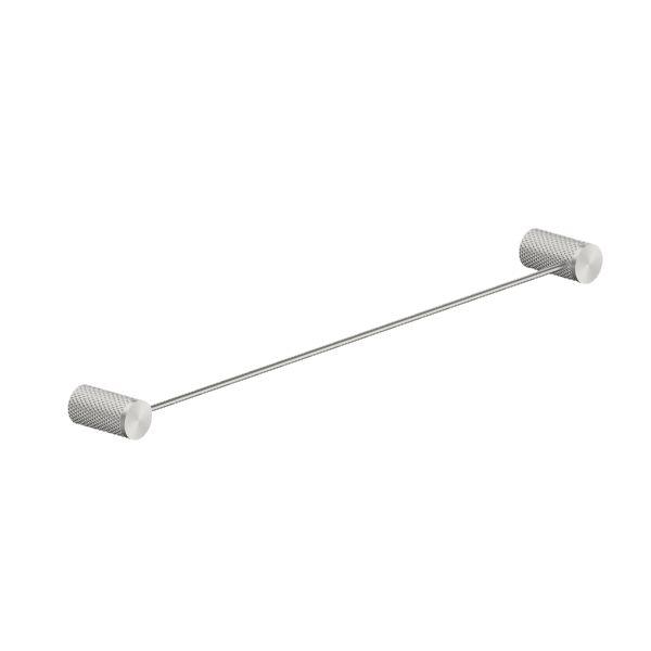 Nero Opal Single Towel Rail Brushed Nickel 600mm | The Blue Space