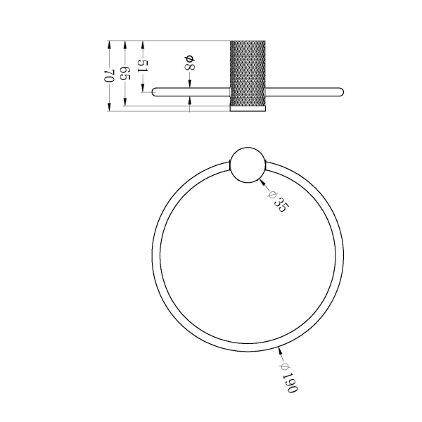 Opal Towel Ring Graphite