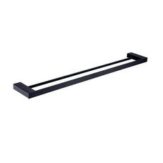 Nero Celia 600mm Double Towel Rail Matte Black | The Blue Space