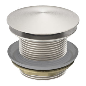 Nero 40mm Bath Pop-Up Plug With Removable Waste No Overflow Brushed Nickel