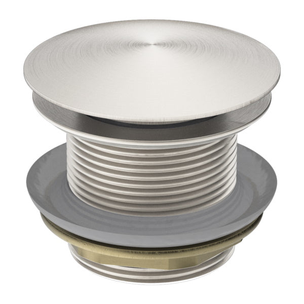 Nero 40mm Bath Pop-Up Plug With Removable Waste No Overflow Brushed Nickel