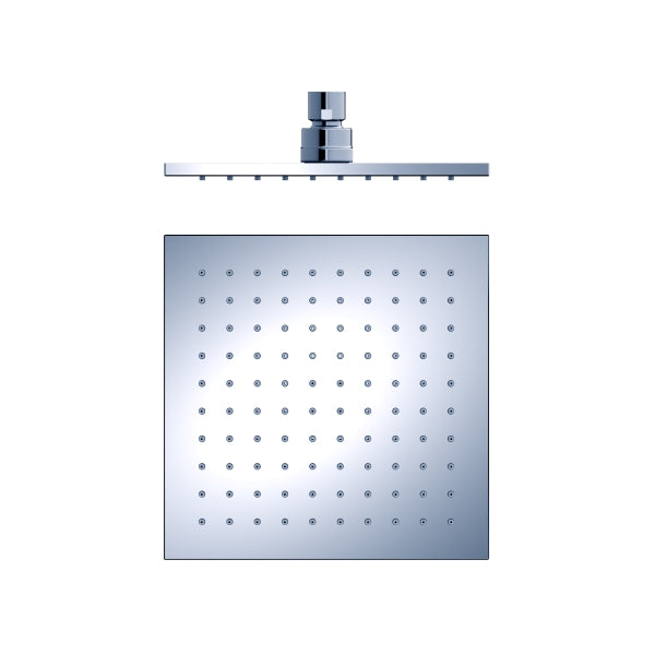Nero 200mm Square Shower Head Chrome | The Blue Space