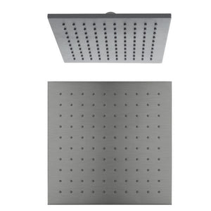 Nero Square Shower Head 250mm - Gun Metal Grey