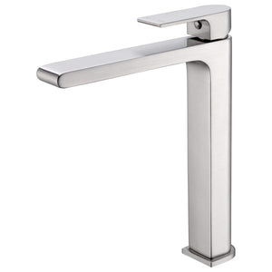Nero Bianca Tall Basin Mixer - Brushed Nickel