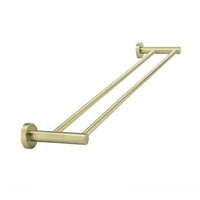 Meir Round Double Tiger Bronze Towel Rail 600mm online at The Blue Space