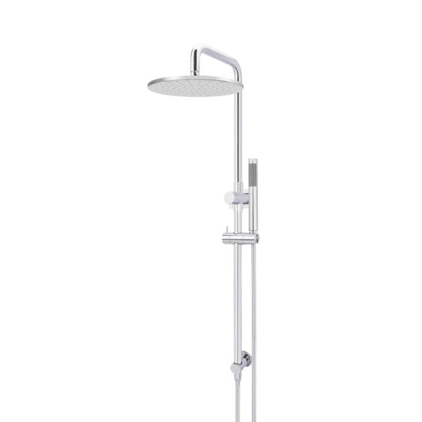 Meir Round Combination Shower Rail 300mm Rose & Hand Shower - Chrome