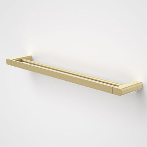 Caroma Luna Double Towel Rail Brushed Brass