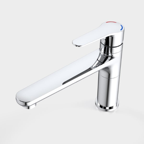 Caroma Opal Sink Mixer H/C - Chrome top view - The Blue Space