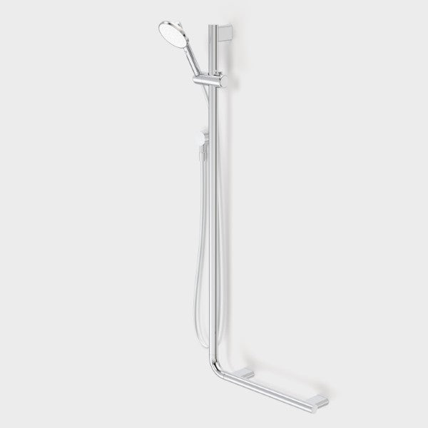 Caroma Opal Support VJet Shower with 90 Degree Rail - Left and Right - Chrome