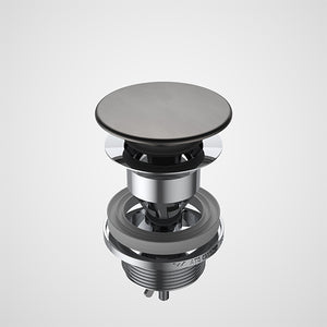 Caroma Basin Dome Pop Up Waste Long - Gunmetal