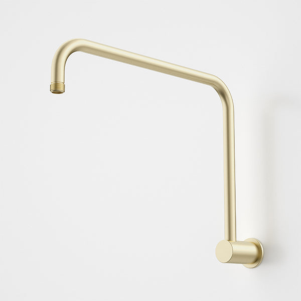 Caroma 460mm Upswept Shower Arm - Brushed Brass
