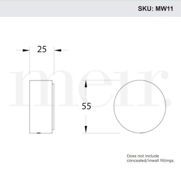 Meir Circular Wall Taps - Shadow