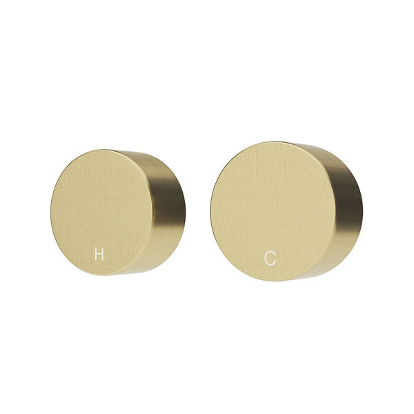 Meir Circular Wall Taps Tiger Bronze