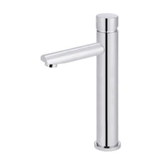 Meir Pinless Round Tall Basin Mixer - Chrome - The Blue Space