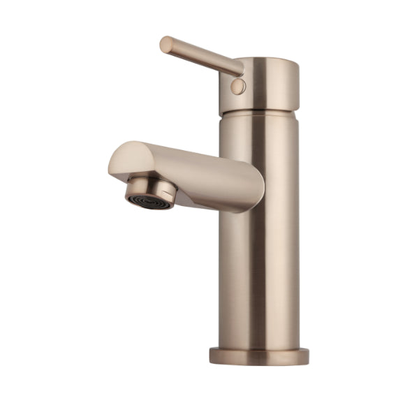 Meir Round Champagne Basin Mixer | The Blue Space